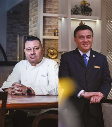 Alexander Kral, Executive Chef And Ignatius A. Anugraham, Food And Beverage Director, Hotel Borobudur Jakarta | Food Business Review